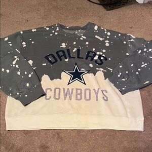 NFL Dallas Cowboys Sweatshirt - Gray and Cream
